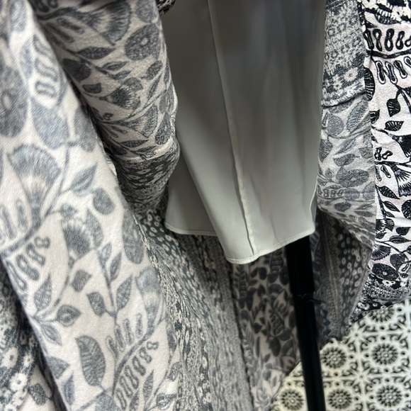 Alice + Olivia Black and White Rowley Maxi Dress high Low Tent Lightweight Sz.XS - Picture 12 of 16